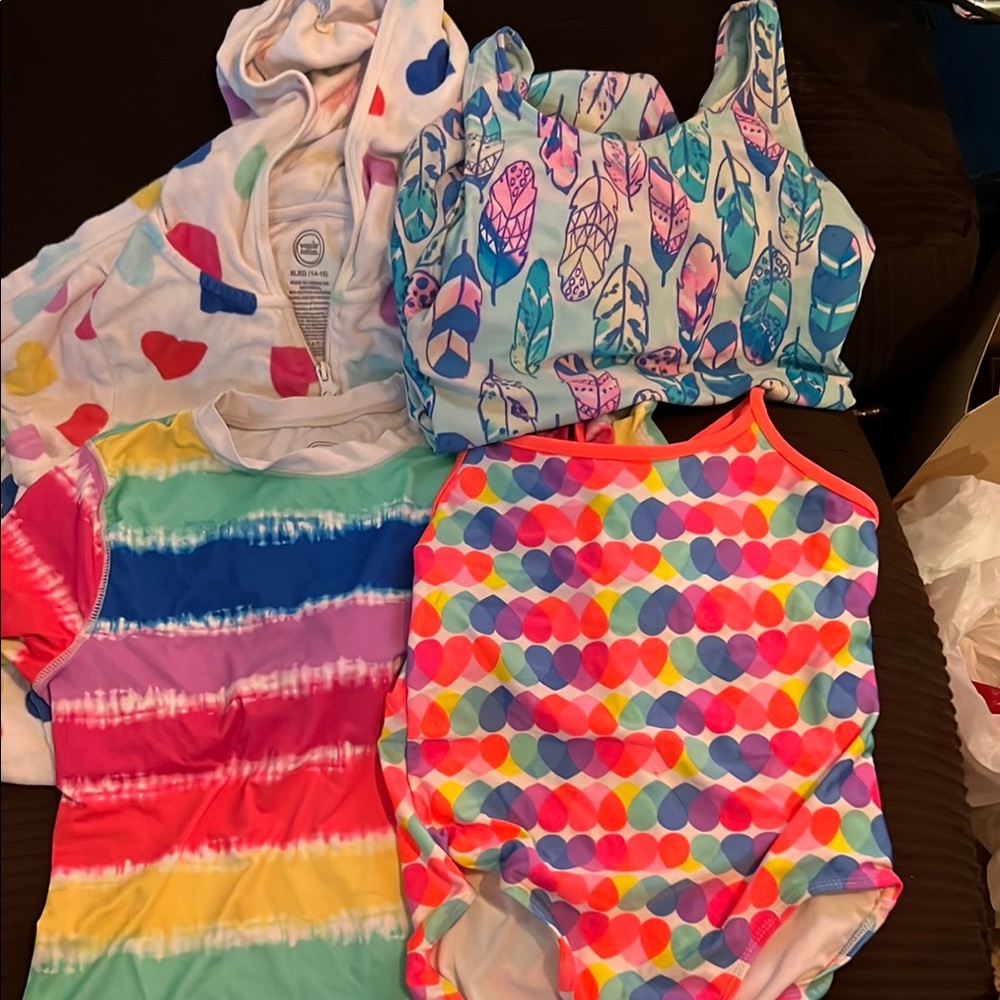 Wonder Nation Multicolor Kids' Swim Set